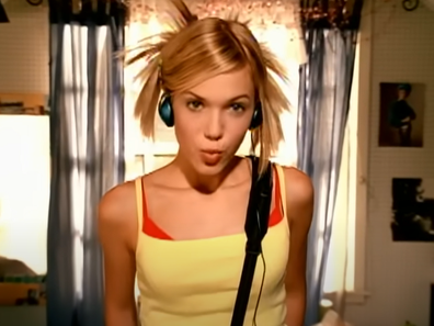 Mandy Moore in the music video for her song Candy