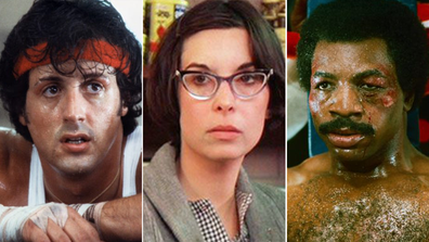 Rocky, movie, cast, then and now gallery, Sylvester Stallone, Talia Shire and Carl Weathers