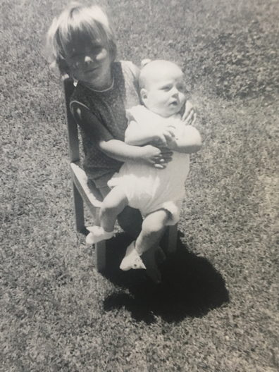 Katherine holding Rachael as a baby: "She was a very important, big part of my life, we were very close, we spoke pretty much every day" (Supplied)