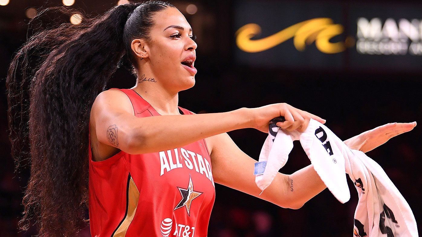 Liz Cambage at the  WNBA All Star Game 