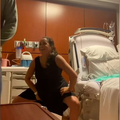 Meghan, the Duchess of Sussex, twerking in hospital hours before the birth of Princess Lilibet in 2021.