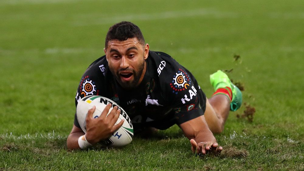 South Sydney winger Alex Johnston scores five tries in Rabbitohs rout over Penrith