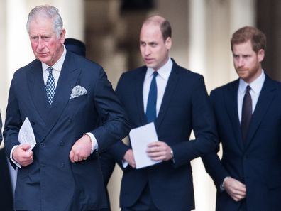 Prince Charles, Prince William, Prince Harry