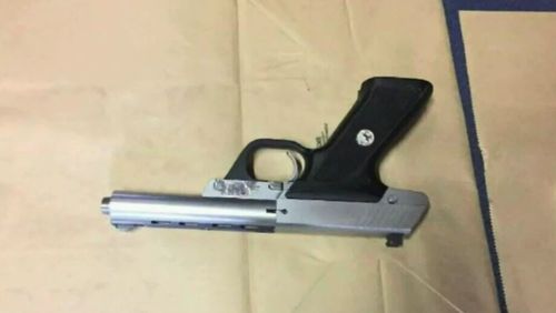Police allege they seized a firearm from a Wollongong warehouse during the arrest. (NSW Police)