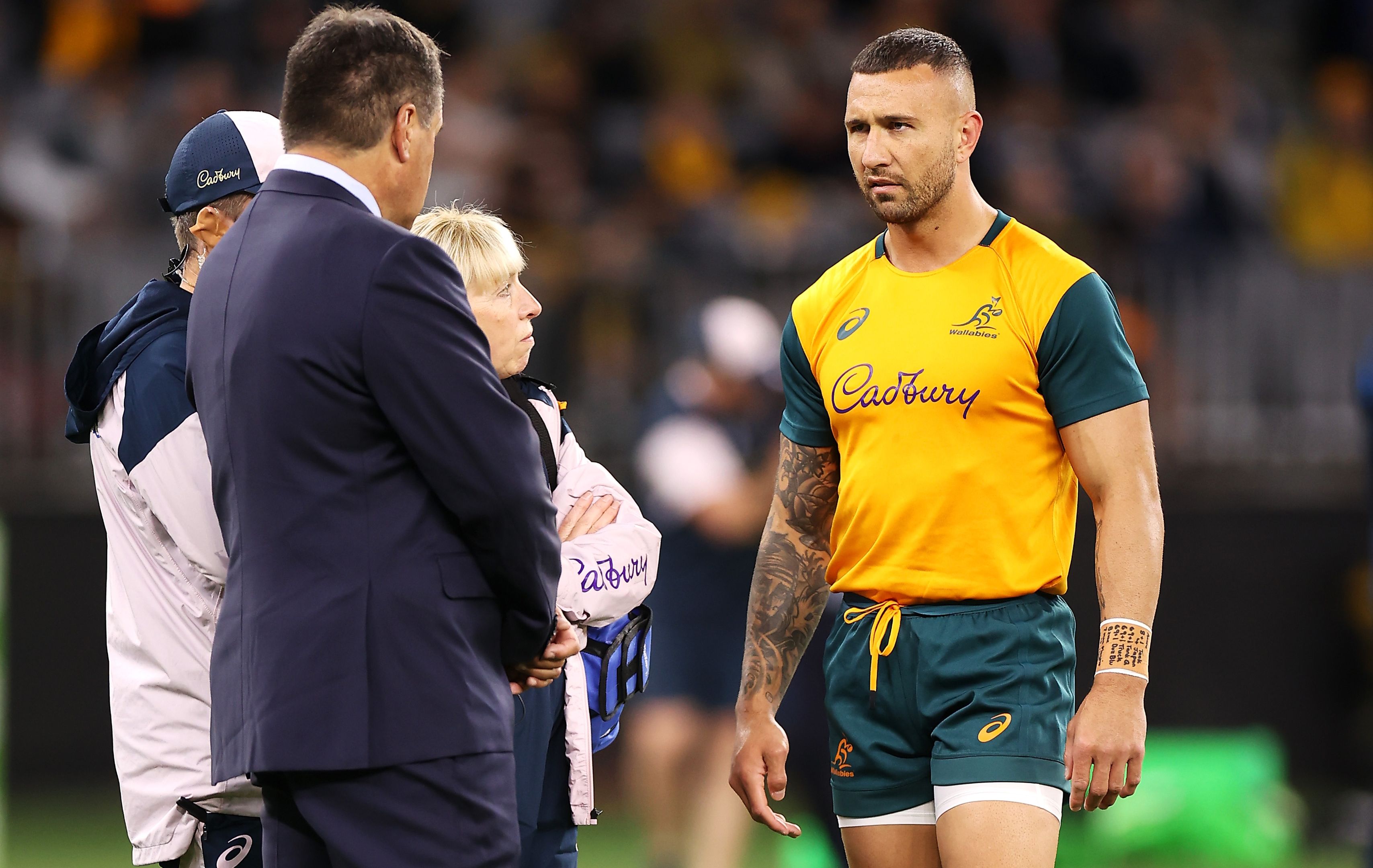 Wallabies' hopes take a hit after Quade Cooper gets scratched from starting line-up