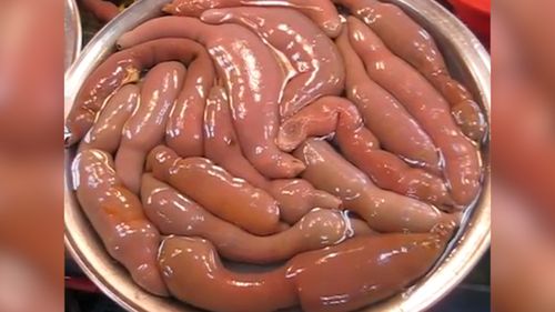 The worms are considered a delicacy in South Korea. 