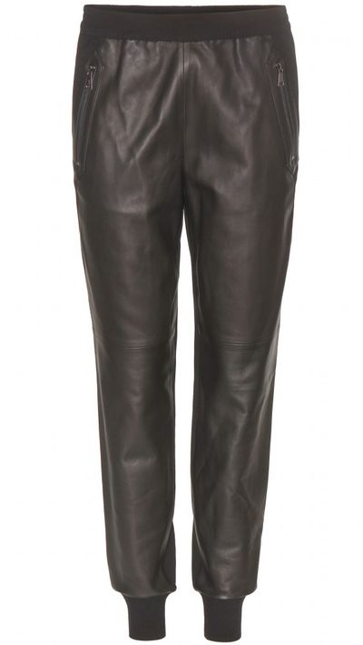 <p><a href="http://www.mytheresa.com/en-au/leather-and-jersey-track-pants.html" target="_blank">Leather and Jersey Track Pants, $879, Vince from My Theresa</a></p>