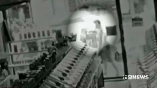 The men were captured on CCTV in the moments before the deadly fight.