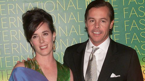 Spade and her husband Andy Spade. Picture: Getty