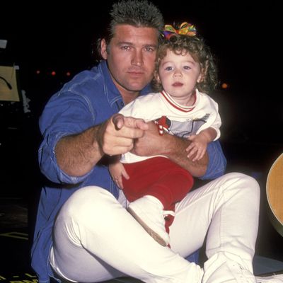 <p>Miley Cyrus and Billy Ray Cyrus</p>