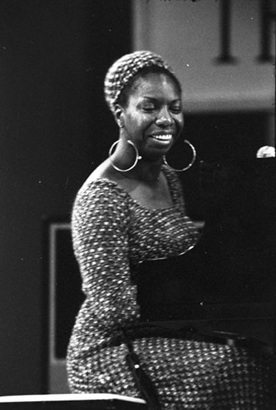 Singer Nina Simone in the 1950s.
