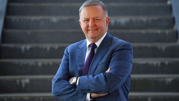Shadow Minister for Infrastructure Anthony Albanese poses for a portrait after a press conference at Narangba train station,north of Brisbane today. Picture: AAP