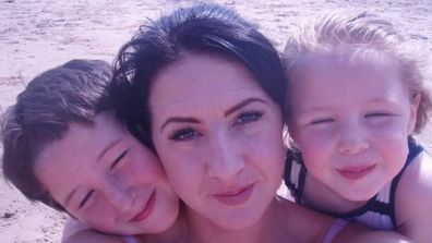 Mother Kerry Williams shared a photo of her two children on Facebook following her daughter's unexpected death