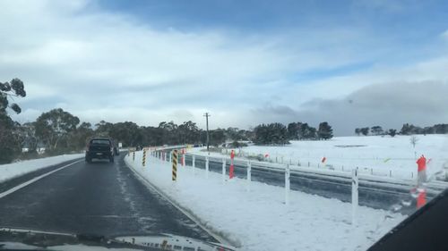 Snow in Lithgow.