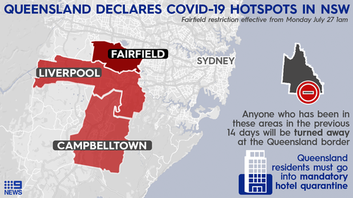 Fairfield was declared a COVID-19 hotspot by the Queensland government.