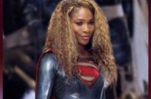 The "Superwoman" image included in Serena William's Facebook post.