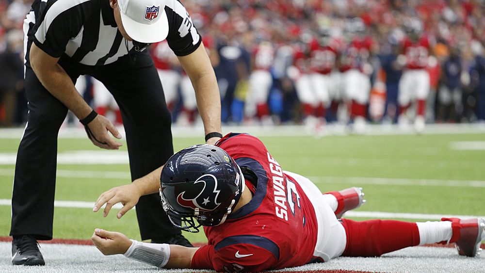 NFL concussion protocol criticised after Houston Texans quarterback Tom Savage able to return to game following hit