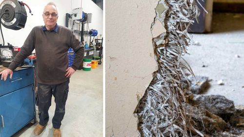 Graeme Hamilton was exposed to asbestos in the workplace as a mechanic, and also in the home during a renovation, before the dangers were discovered.