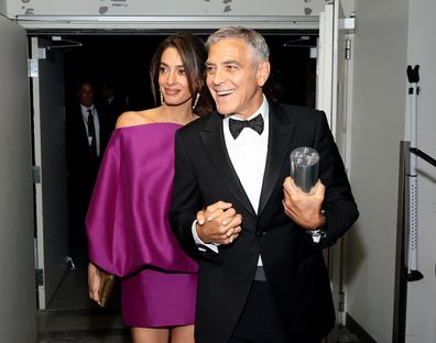 NEW YORK, NEW YORK - APRIL 27: (L-R) Amal Clooney and George Clooney attend the 51st Chaplin Award Gala honoring George Clooney at Alice Tully Hall, Lincoln Center on April 27, 2026 in New York City.  (Photo by Dimitrios Kambouris/Getty Images for FLC)