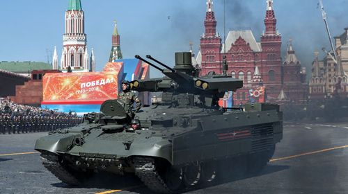 Putin's 'Terminator' tank among hi-tech weapons in Moscow parade 