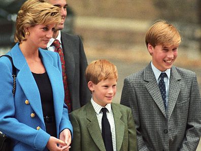 Princess DIana, Prince Charles and their sons William and Harry in 1995.