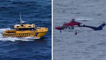 Multiple search crews have been deployed off the coast of Brisbane following reports of a missing diver. 