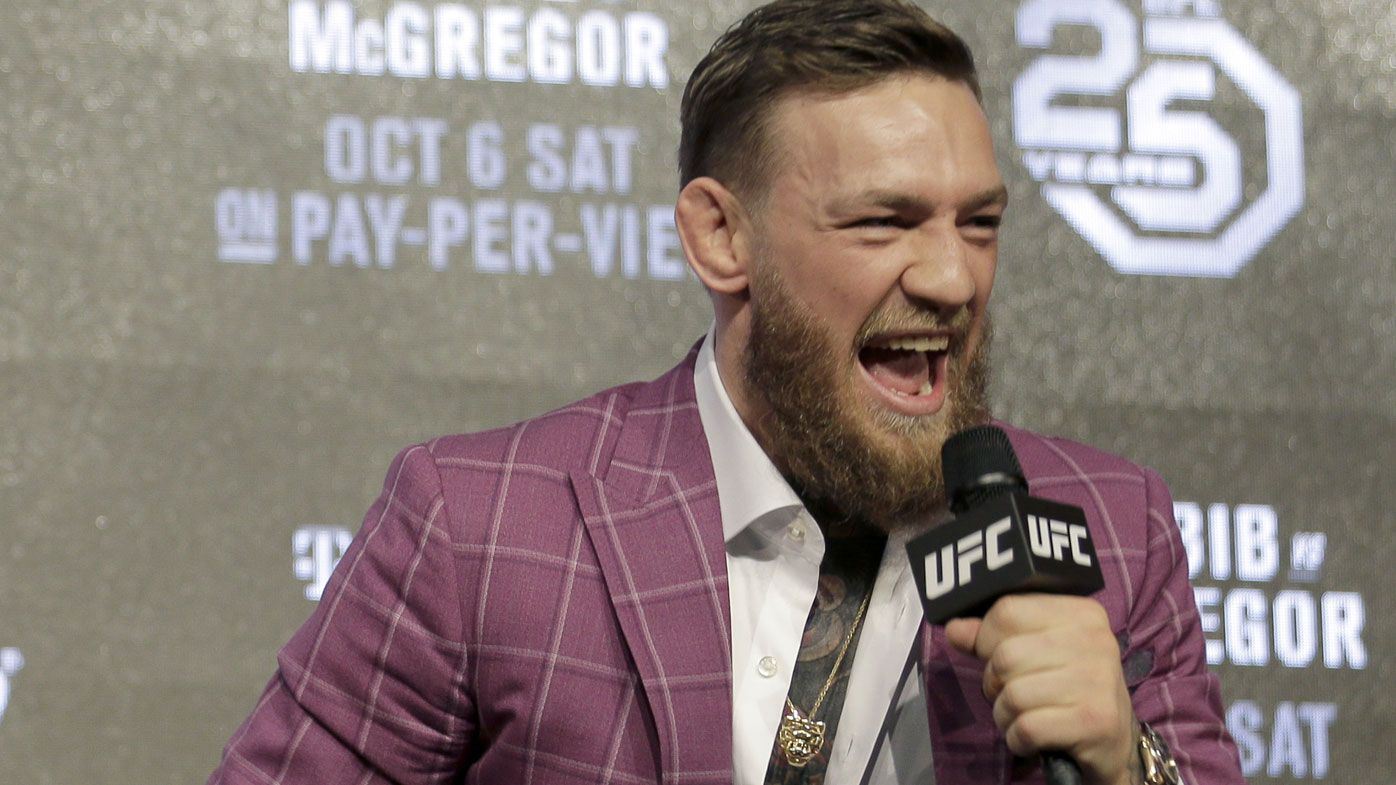 McGregor needles Khabib during eventful press conference ahead of fight