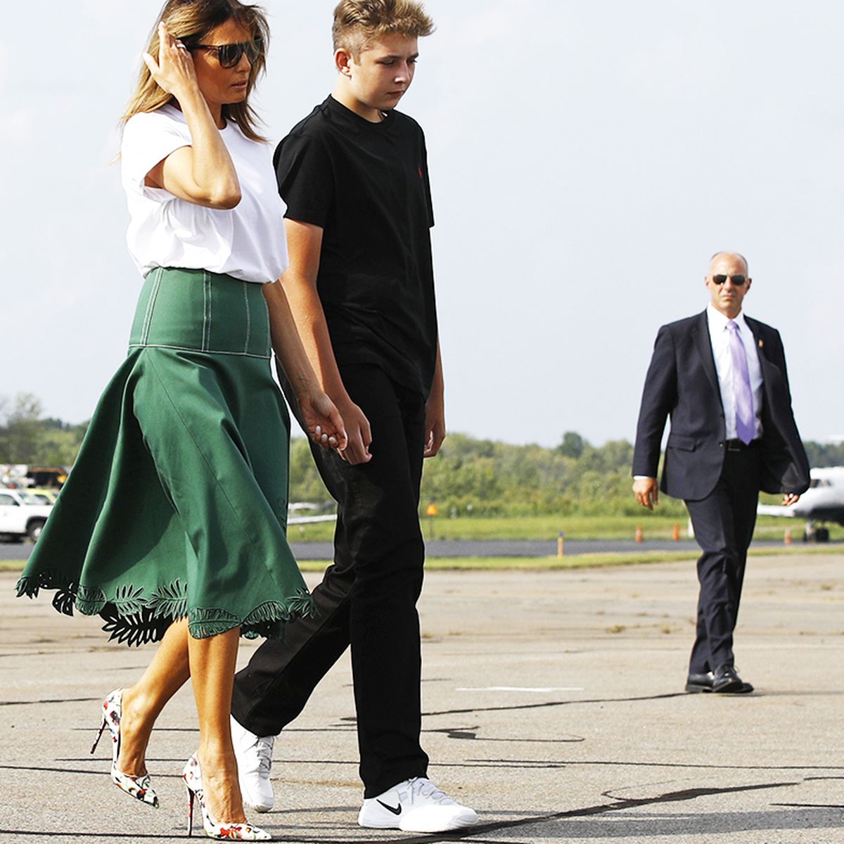 Melania's Christian Louboutin So Kate Heels