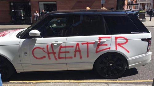 'Cheating' boyfriend has new car defaced by lover
