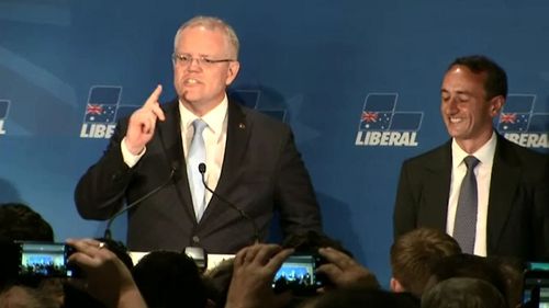 Mr Morrison praised Liberal candidate Dave Sharma.