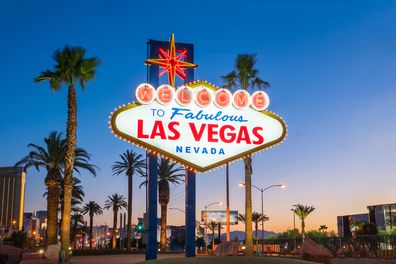 The Welcome to Fabulous Las Vegas sign in Las Vegas, Nevada USA