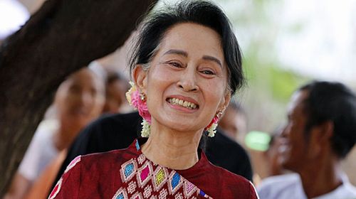 Myanmar leader Aung San Suu Kyi is facing pressure to halt violence against Muslim minorities. (Photo: AP).