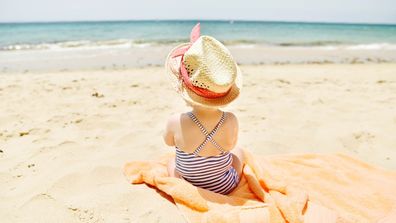 Baby on beach