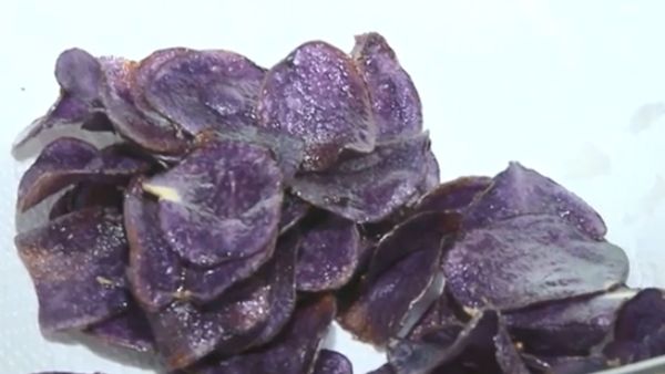 Michigan State University researchers have created a purple potato and turned it into what they&#x27;re calling &#x27;blueberry chips&#x27; 2