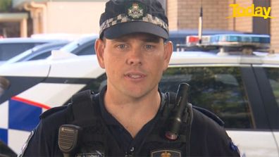 Hero cop Matt Owens helped save a young girl from raging floodwaters in Queensland's Darling Downs.