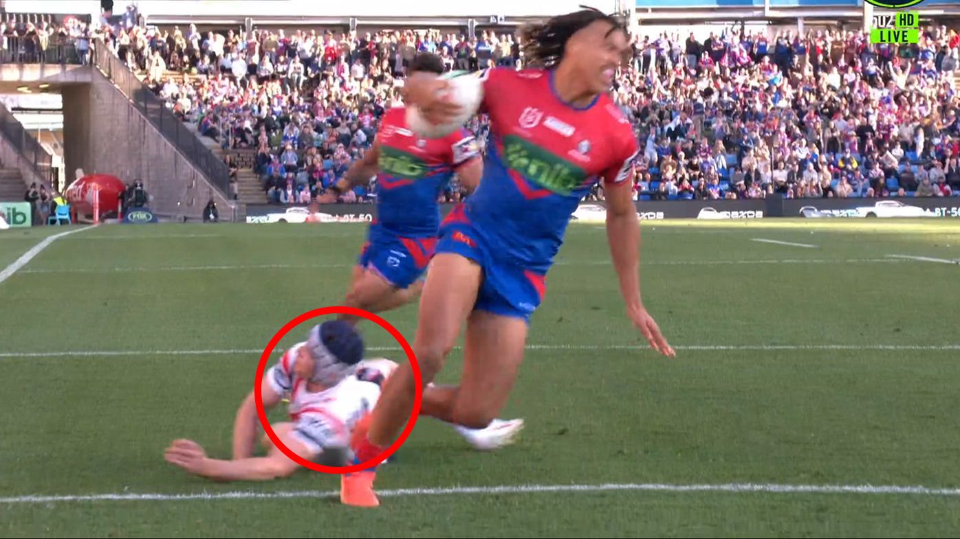 Luke Keary has suffered a suspected broken jaw after Dom Young&#x27;s heel hit him in the jaw.