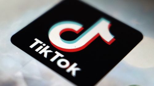 Tiktok app logo showing on phone screen