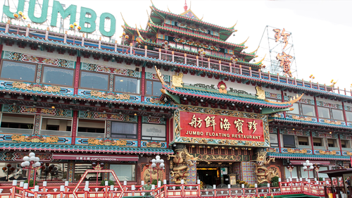 Hong Kong's colourful Jumbo Kingdom claimed the title of world's largest floating restaurant.