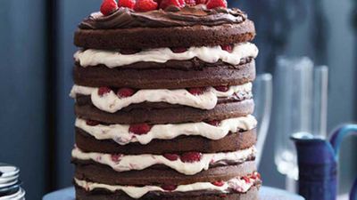 Recipe:&nbsp;<a href="http://kitchen.nine.com.au/2016/05/05/15/57/chocolate-raspberry-layer-cake" target="_top" draggable="false">Chocolate raspberry layer cake</a>