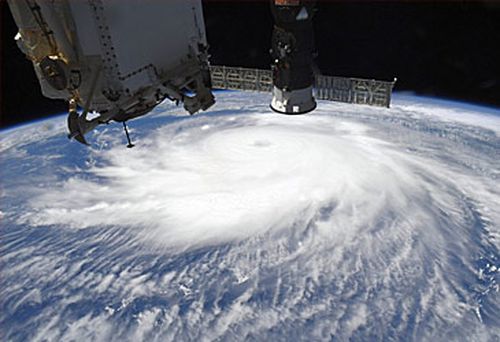 View of Hurricane Laura from space (NASA)