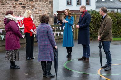 Kate and William meet staff and pupils from Holy Trinity Church of England First School.