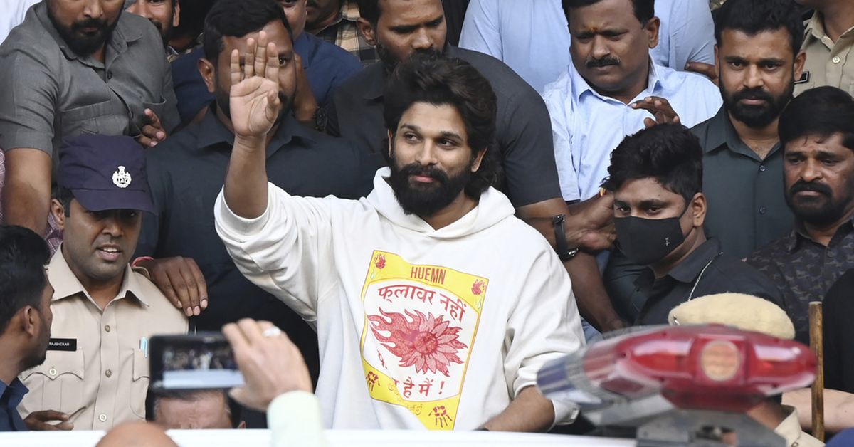 Allu Arjun freed on bail after spending night in jail over fan death in stampede