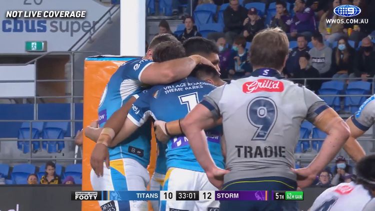 Nrl Live Scores 2021 Gold Coast Titans Vs Melbourne Storm Start Time Results News For Round 23 [ 422 x 750 Pixel ]