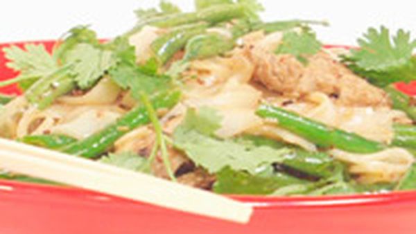 Lemongrass and peppercorn pork stir-fry