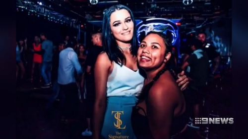 Kat Valstar (R) was with the 20-year-old just hours before her alleged murder, after the pair enjoyed a Saturday night on the town.