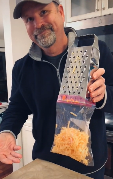 TikToker reveals mess-free cheese grating hack