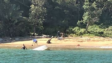 A day out on Sydney water ends in a beach rescue.
