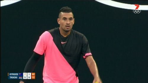 Kyrgios was unimpressed.