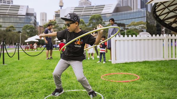 Olympics and Paralympics live site darling harbour Sydney Have a go challenge