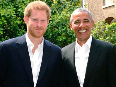 Prince Harry with Barack Obama